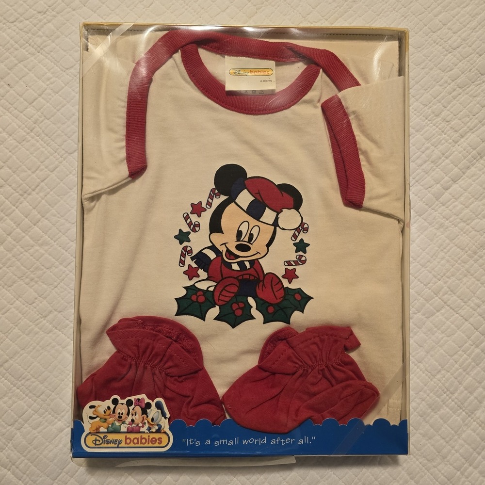 Vintage 2000 Disney Babies Minnie 3 Piece Set Size Newborn To 6 Months